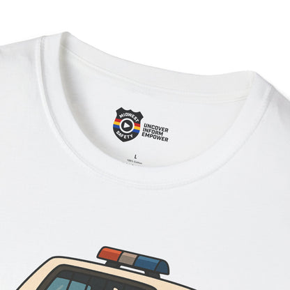 Unisex Softstyle Police Silly T-Shirt - Fun & Quirky Graphic Tee