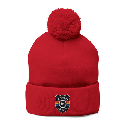 Cozy Pom-Pom Knit Cap - Stylish Winter Beanie, Holiday Gift, Warm Hat for Outdoor Activities, Beanie with Custom Embroidery