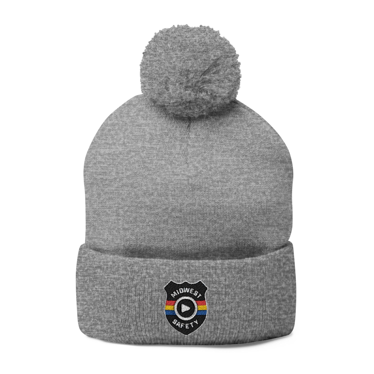 Cozy Pom-Pom Knit Cap - Stylish Winter Beanie, Holiday Gift, Warm Hat for Outdoor Activities, Beanie with Custom Embroidery
