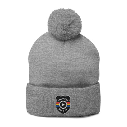 Cozy Pom-Pom Knit Cap - Stylish Winter Beanie, Holiday Gift, Warm Hat for Outdoor Activities, Beanie with Custom Embroidery