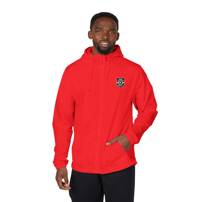 Midwest Safety Logo Windbreaker Jacket — Minimal Full-Zip Hooded Jacket