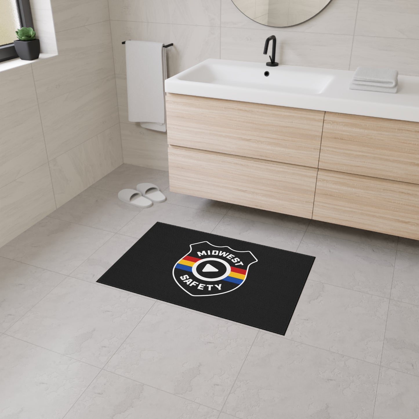 Floor Mat — Midwest Safety Logo Heavy-Duty Welcome Rug
