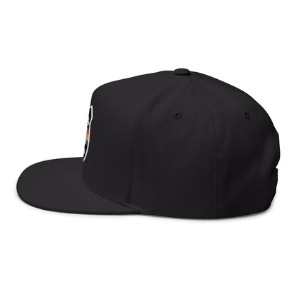 Flat Bill Cap, Baseball Hat (Embroidery)