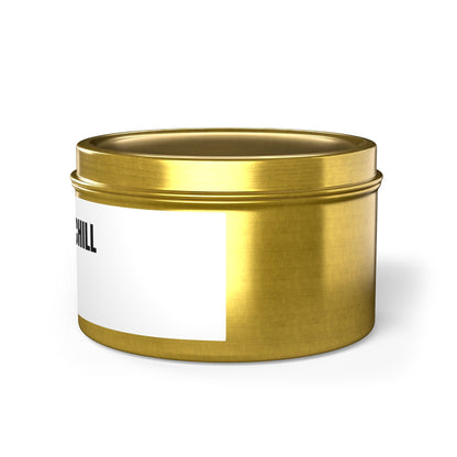 Tin Candle — "Bodycam & Chill", Scented Tin Candle (Midwest Safety Logo Design)