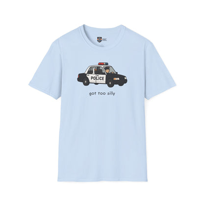 Unisex Softstyle Police Silly T-Shirt - Fun & Quirky Graphic Tee Alternate
