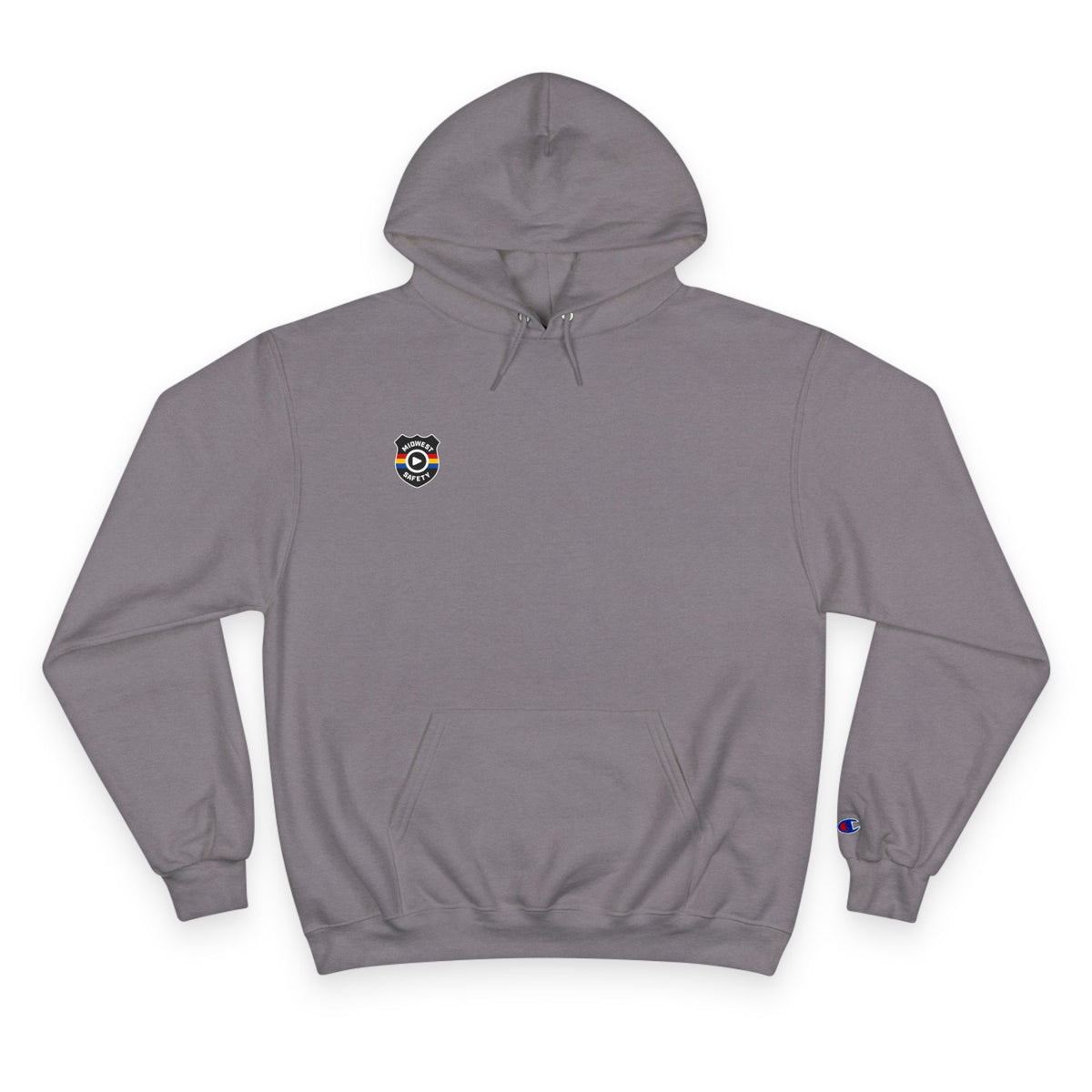 Champion Hoodie - Minimal Chest Patch Logo Pullover