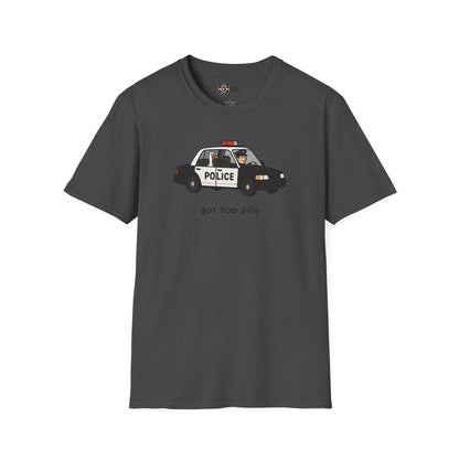 Unisex Softstyle Police Silly T-Shirt - Fun & Quirky Graphic Tee Alternate