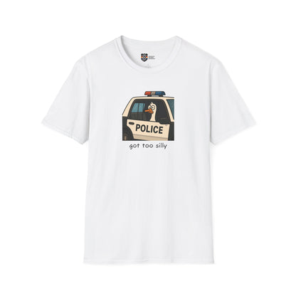 Unisex Softstyle Police Silly T-Shirt - Fun & Quirky Graphic Tee