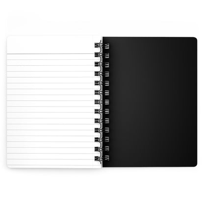 Minimalist Spiral Bound Journal for Daily Planning, Note Taking, Personal Reflections, Gift for Students, Black Notebook, Stationery