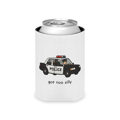 Can Cooler — "Got Too Silly" Police Car Novelty Can Cooler