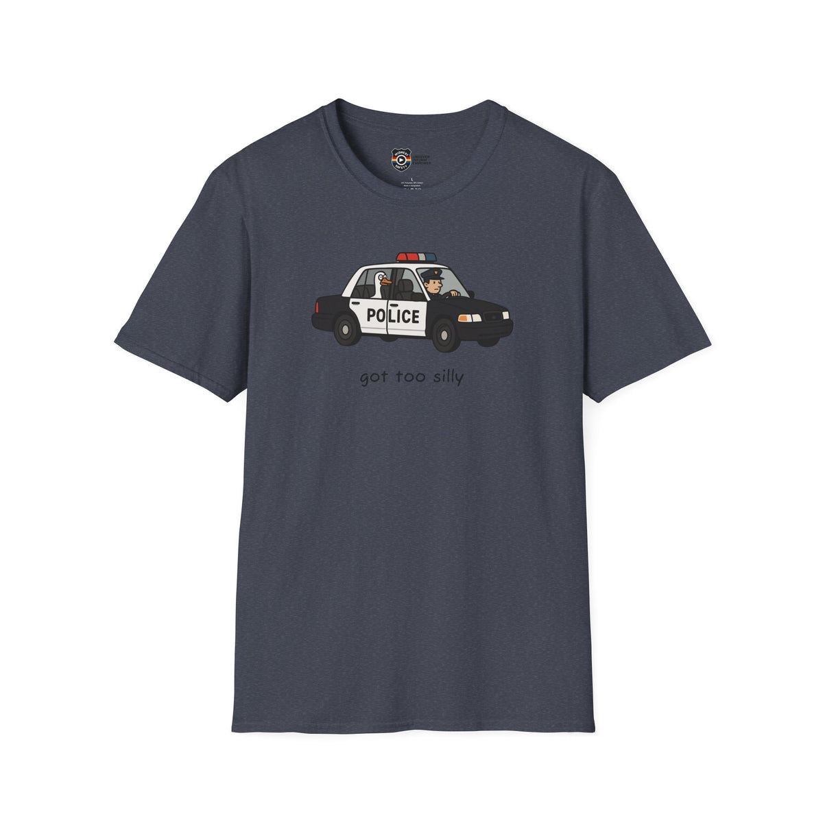 Unisex Softstyle Police Silly T-Shirt - Fun & Quirky Graphic Tee Alternate