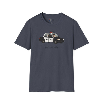 Unisex Softstyle Police Silly T-Shirt - Fun & Quirky Graphic Tee Alternate