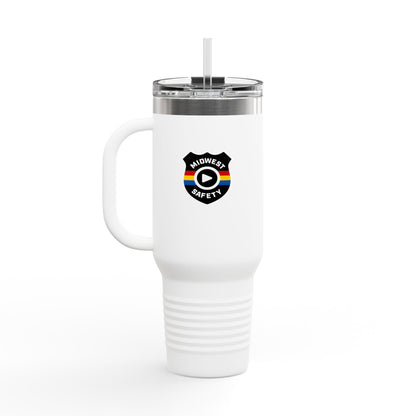 Midwest Safety Insulated Travel Mug - 40oz, Reusable Coffee Cup, Outdoor Adventure Tumbler, Gift for Him/Her, Eco-Friendly Drinkware