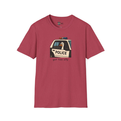Unisex Softstyle Police Silly T-Shirt - Fun & Quirky Graphic Tee