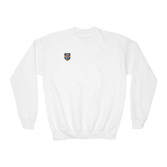 Youth Crewneck Sweatshirt - Cute Logo Design, Cozy Kids Apparel for Everyday Wear, Gifts for Birthdays, Holidays