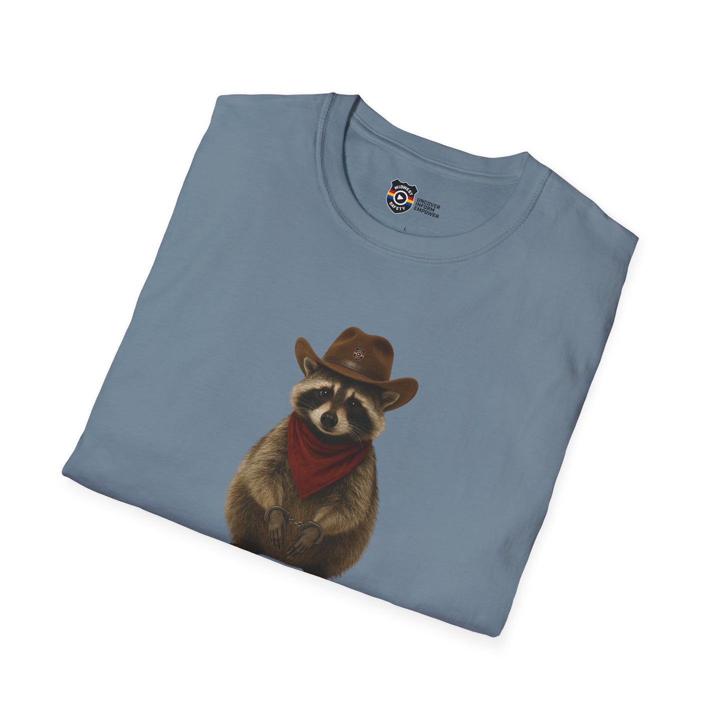 Got Too Wild Raccoon Cowboy Unisex Softstyle T-Shirt