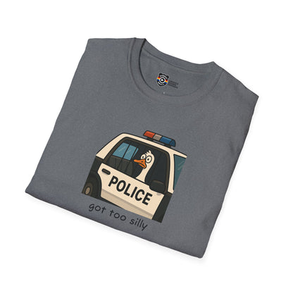 Unisex Softstyle Police Silly T-Shirt - Fun & Quirky Graphic Tee