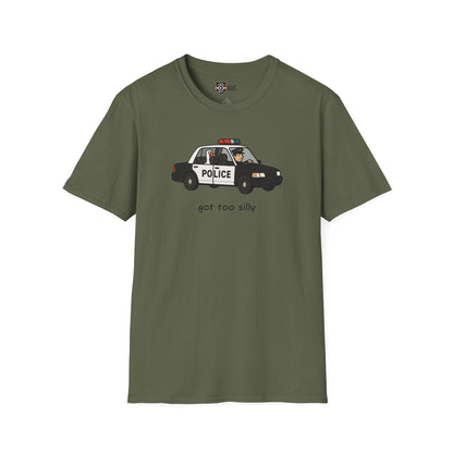Unisex Softstyle Police Silly T-Shirt - Fun & Quirky Graphic Tee Alternate