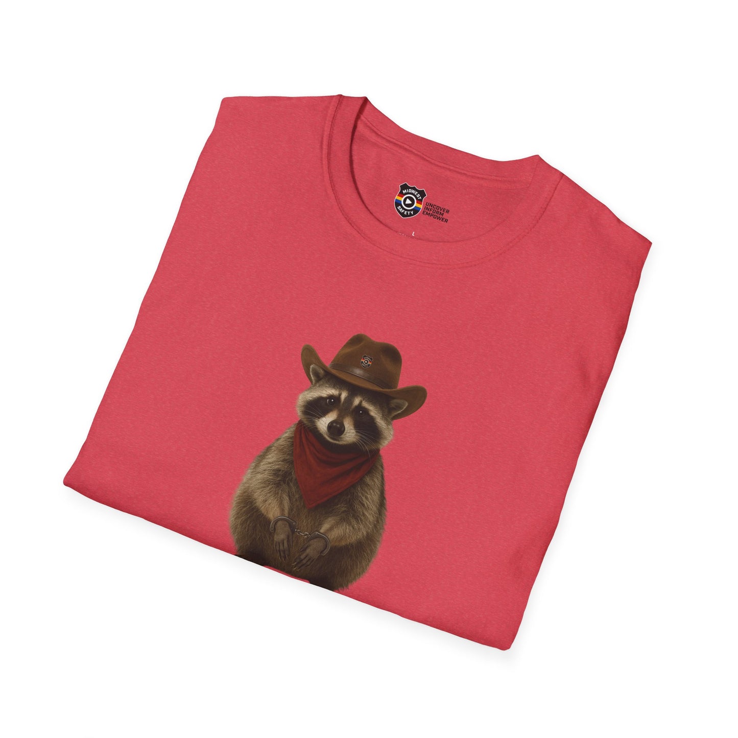 Got Too Wild Raccoon Cowboy Unisex Softstyle T-Shirt