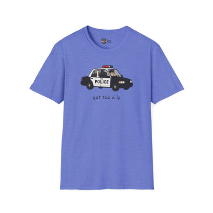 Unisex Softstyle Police Silly T-Shirt - Fun & Quirky Graphic Tee Alternate