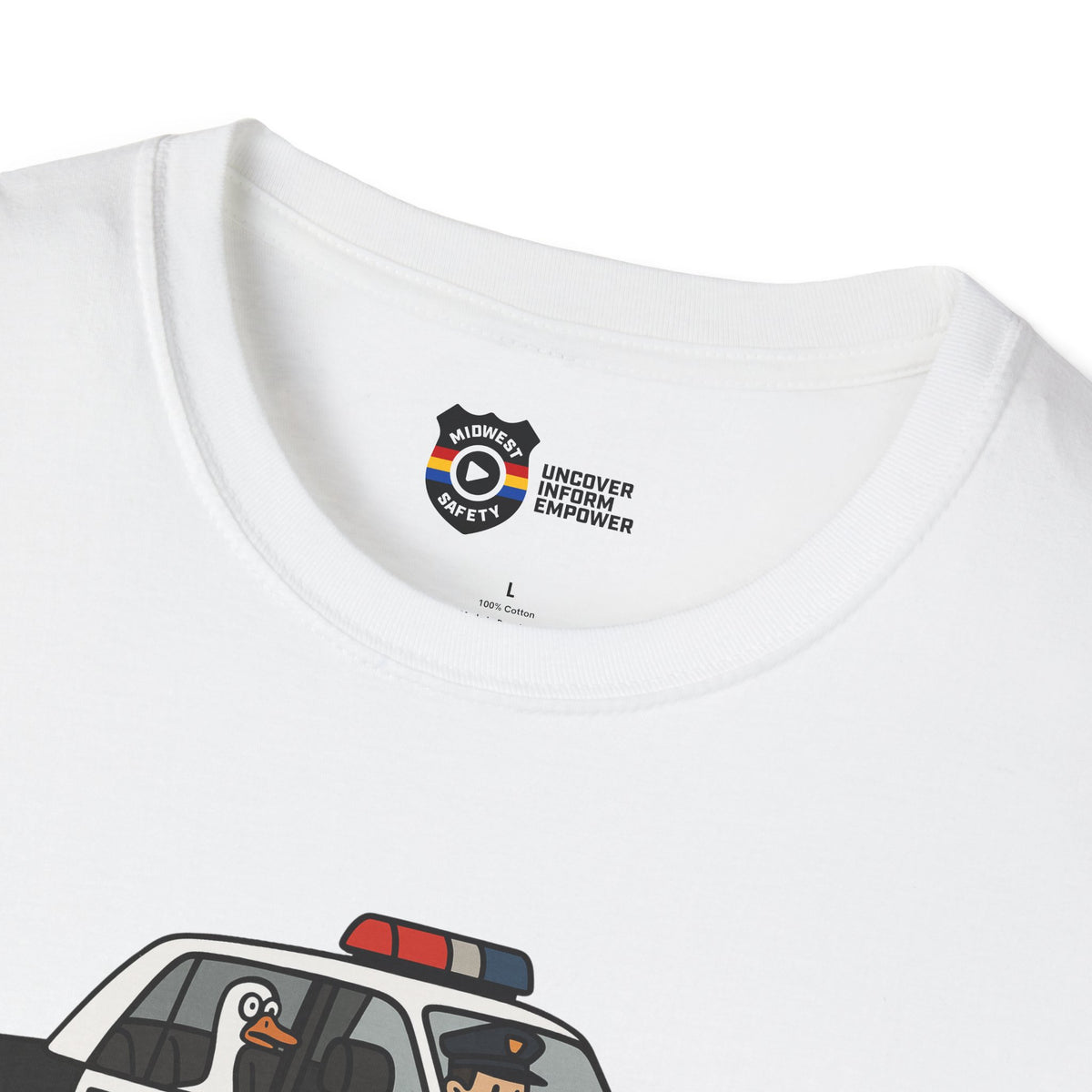 Unisex Softstyle Police Silly T-Shirt - Fun & Quirky Graphic Tee Alternate