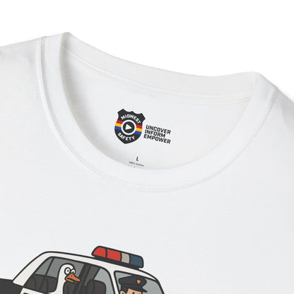 Unisex Softstyle Police Silly T-Shirt - Fun & Quirky Graphic Tee Alternate