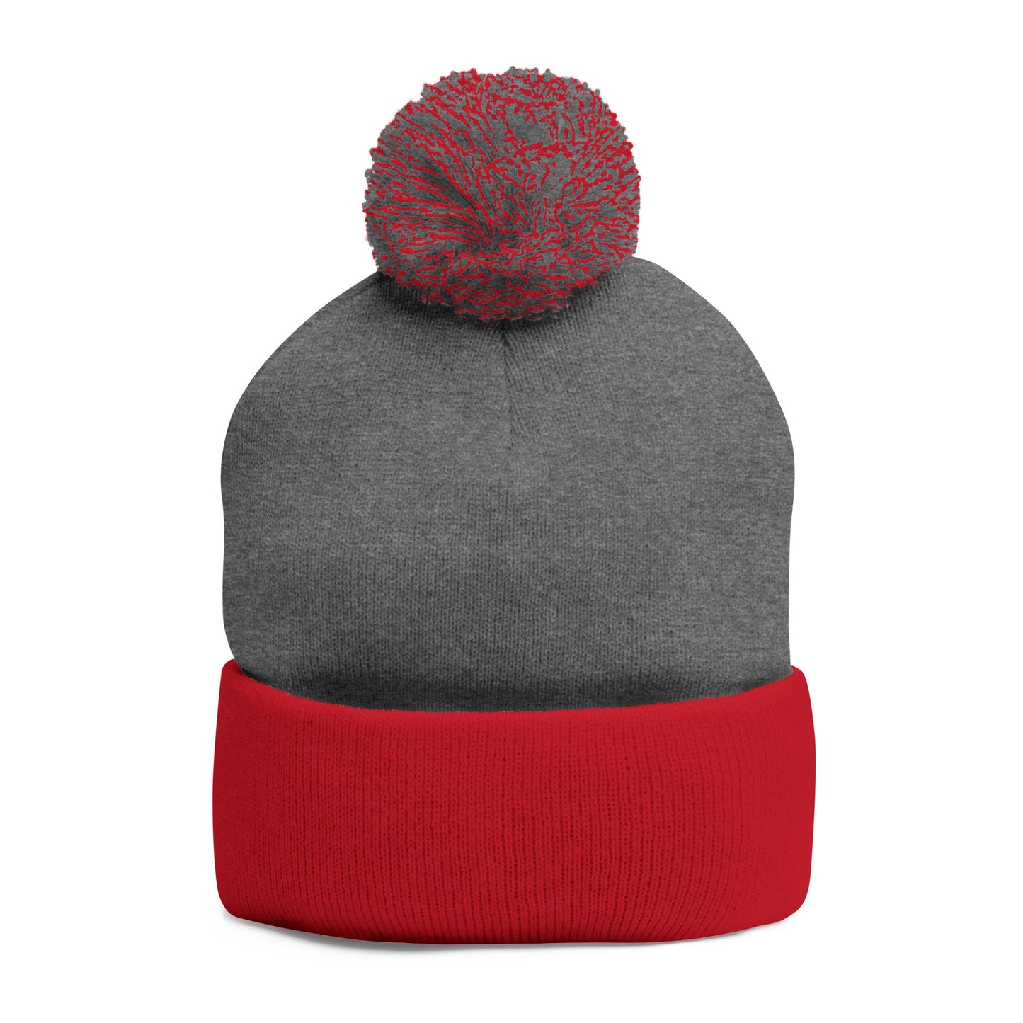 Cozy Pom-Pom Knit Cap - Stylish Winter Beanie, Holiday Gift, Warm Hat for Outdoor Activities, Beanie with Custom Embroidery