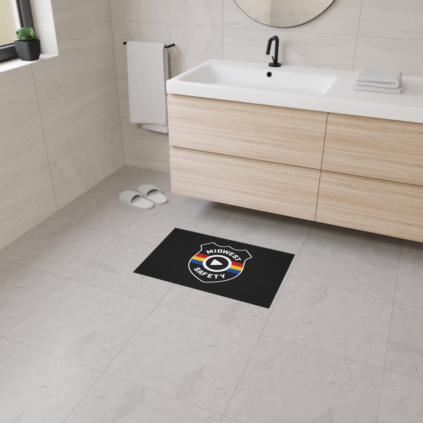 Floor Mat — Midwest Safety Logo Heavy-Duty Welcome Rug