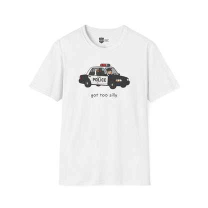 Unisex Softstyle Police Silly T-Shirt - Fun & Quirky Graphic Tee Alternate
