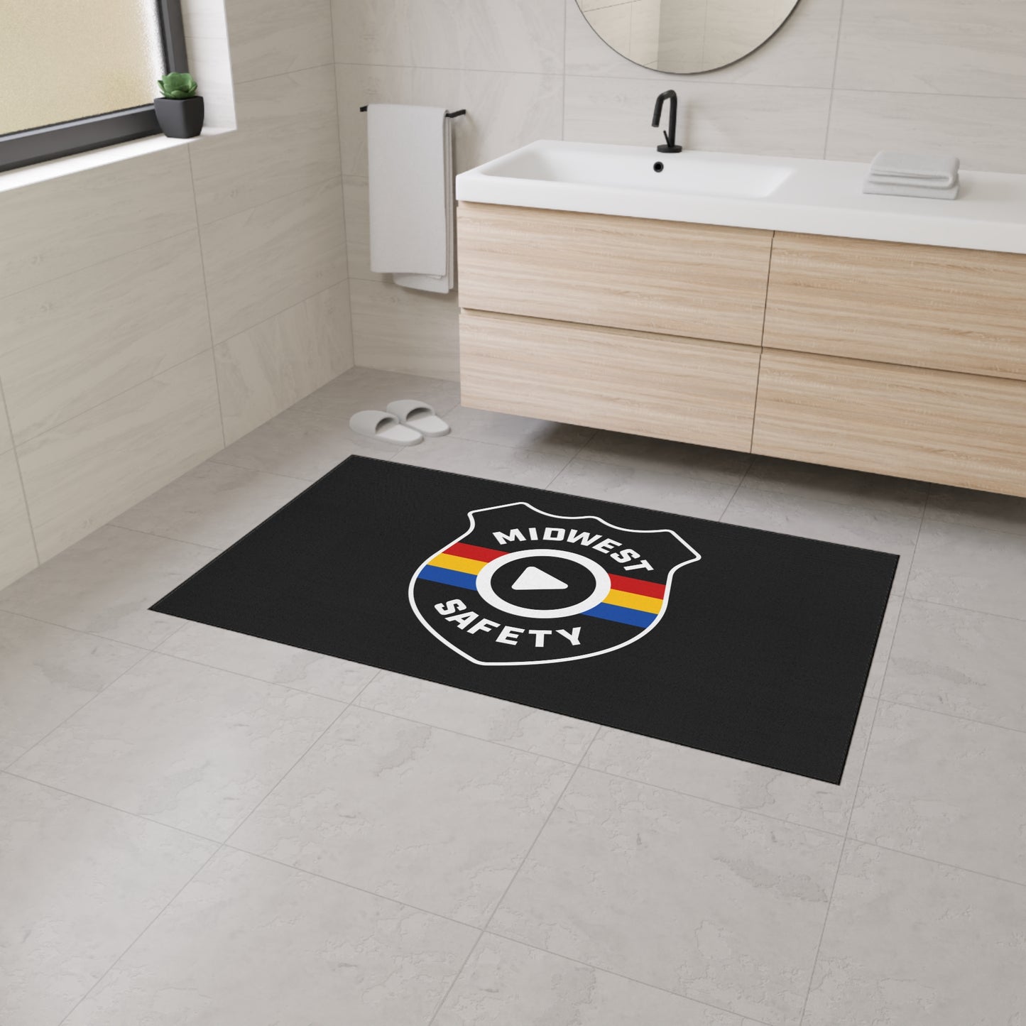 Floor Mat — Midwest Safety Logo Heavy-Duty Welcome Rug
