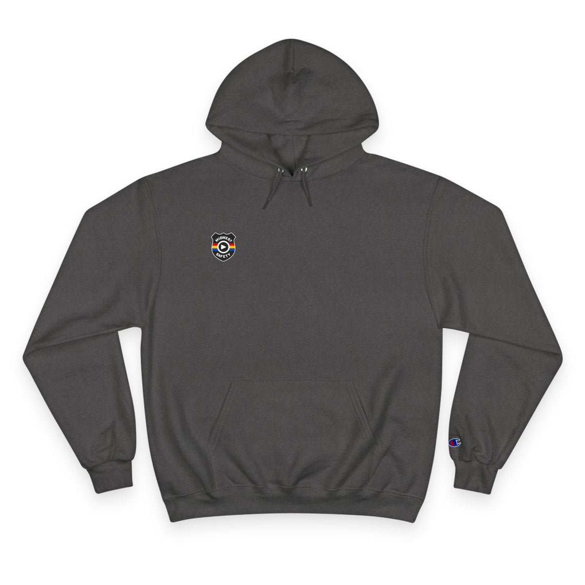 Champion Hoodie - Minimal Chest Patch Logo Pullover
