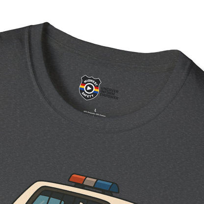 Unisex Softstyle Police Silly T-Shirt - Fun & Quirky Graphic Tee