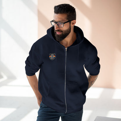 Cozy Unisex Zip Hoodie with Unique Design - Perfect for Casual Wear