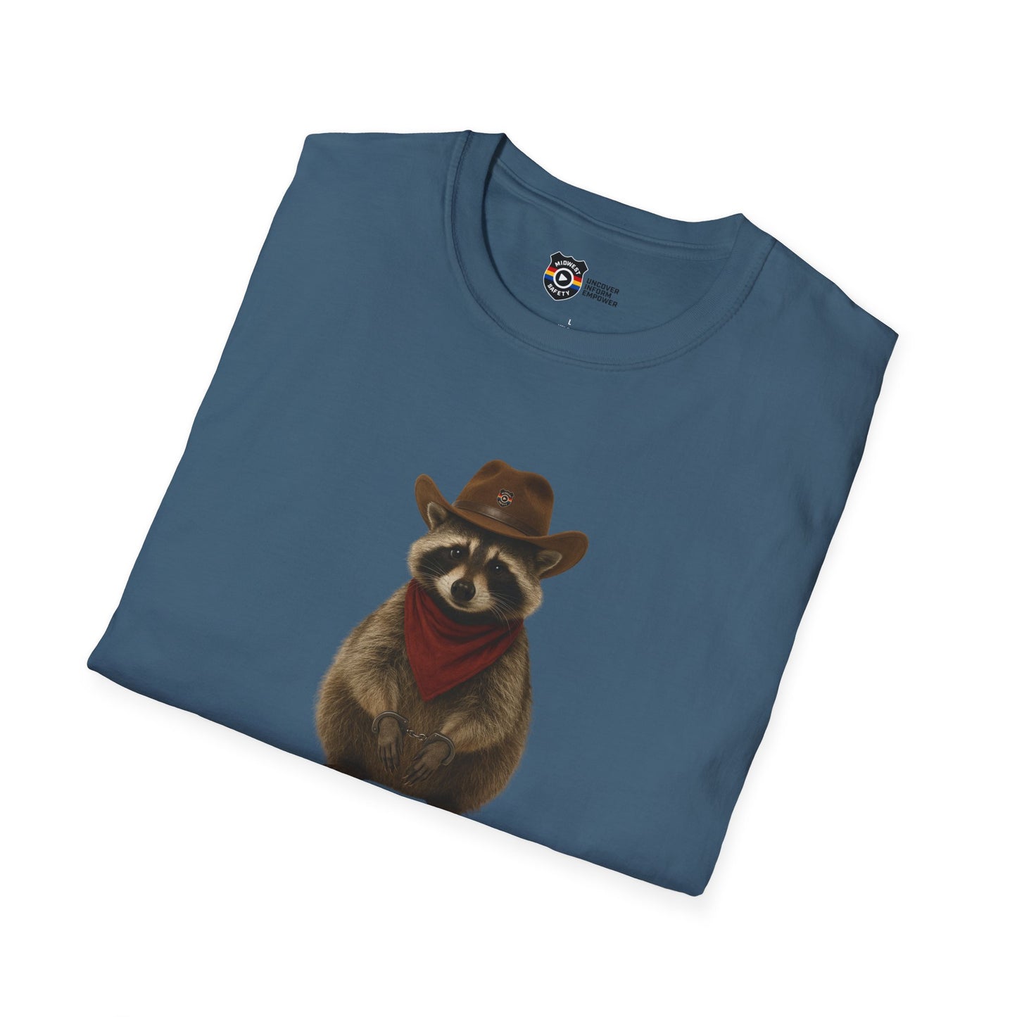 Got Too Wild Raccoon Cowboy Unisex Softstyle T-Shirt