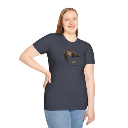 Went Bananas Unisex Softstyle Police Silly T-Shirt - Fun & Quirky Graphic Tee