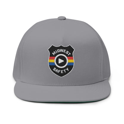 Flat Bill Cap, Baseball Hat (Embroidery)