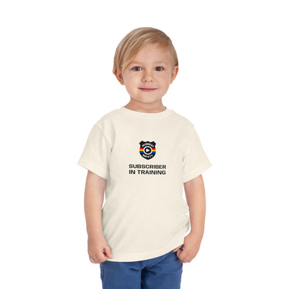 “Subscriber in Training” Adorable Toddler T-Shirt with Funny Design