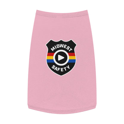 Pet Tank Top with Midwest Safety Badge Design, Cute Dog Apparel, Summer Pet Clothing, Fun Pet Gift, Adorable Dog Tank Top