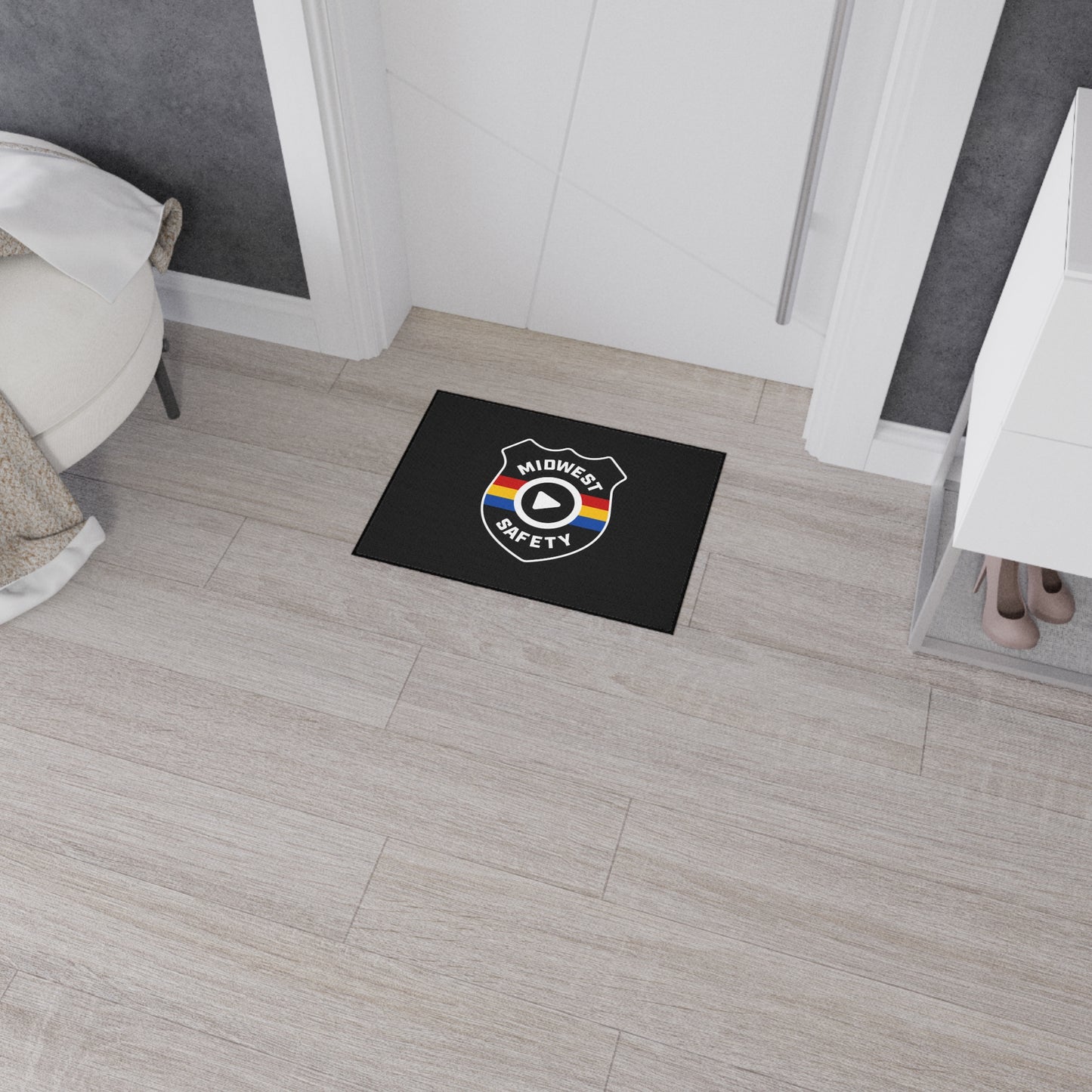 Floor Mat — Midwest Safety Logo Heavy-Duty Welcome Rug