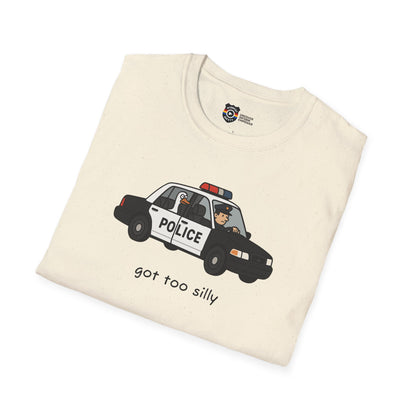 Unisex Softstyle Police Silly T-Shirt - Fun & Quirky Graphic Tee Alternate
