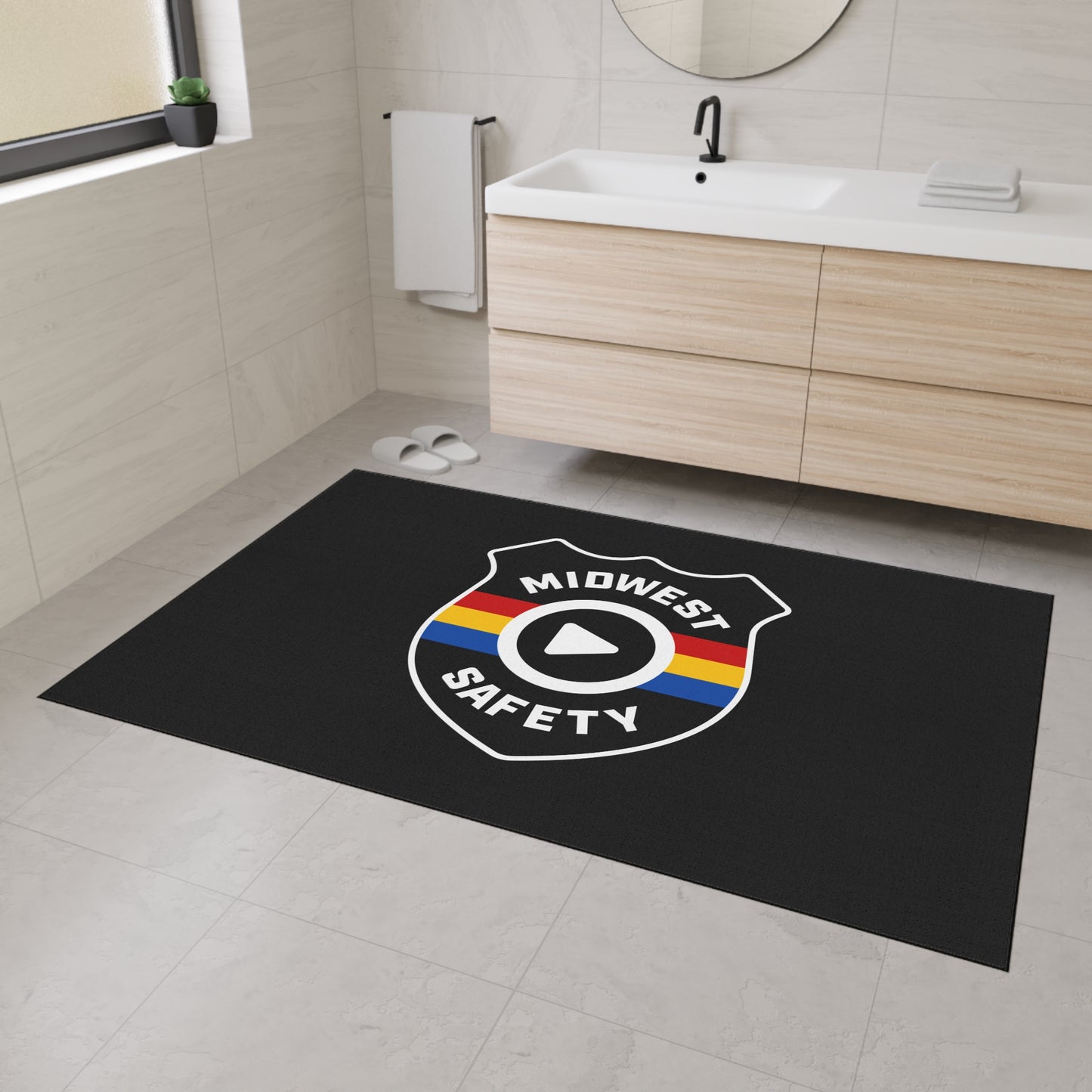 Floor Mat — Midwest Safety Logo Heavy-Duty Welcome Rug