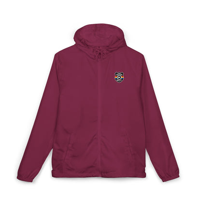 Midwest Safety Logo Windbreaker Jacket — Minimal Full-Zip Hooded Jacket