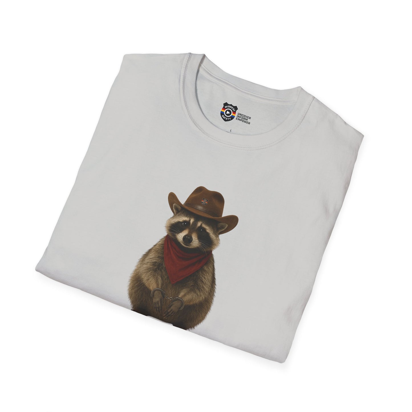 Got Too Wild Raccoon Cowboy Unisex Softstyle T-Shirt