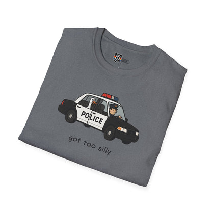 Unisex Softstyle Police Silly T-Shirt - Fun & Quirky Graphic Tee Alternate