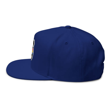 Flat Bill Cap, Baseball Hat (Embroidery)