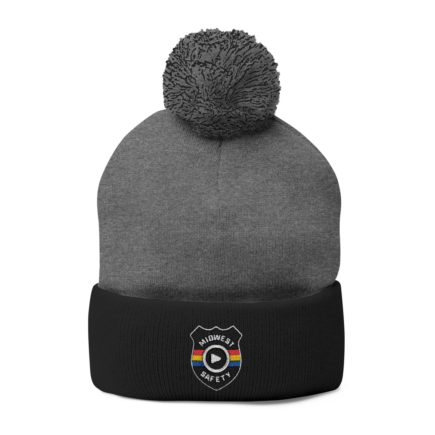Cozy Pom-Pom Knit Cap - Stylish Winter Beanie, Holiday Gift, Warm Hat for Outdoor Activities, Beanie with Custom Embroidery