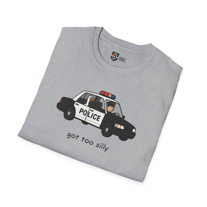 Unisex Softstyle Police Silly T-Shirt - Fun & Quirky Graphic Tee Alternate