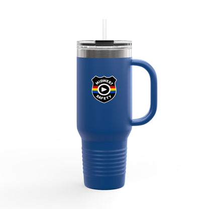 Midwest Safety Insulated Travel Mug - 40oz, Reusable Coffee Cup, Outdoor Adventure Tumbler, Gift for Him/Her, Eco-Friendly Drinkware