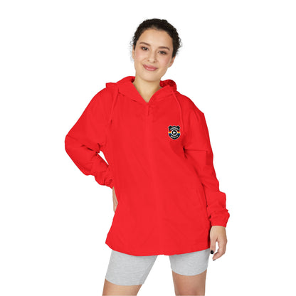 Midwest Safety Logo Windbreaker Jacket — Minimal Full-Zip Hooded Jacket