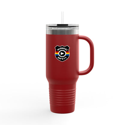 Midwest Safety Insulated Travel Mug - 40oz, Reusable Coffee Cup, Outdoor Adventure Tumbler, Gift for Him/Her, Eco-Friendly Drinkware